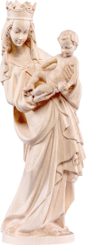 statua della madonna di salisburgo - demetz - deur - statua in legno dipinta a mano. altezza pari a 27 cm.
