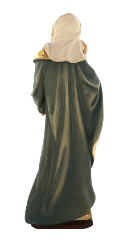 statua della madonna tirolese in legno dipinto a mano, linea da 15 cm - demetz deur