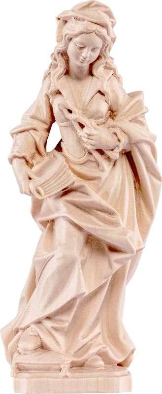 statua san apollonia - demetz - deur - statua in legno dipinta a mano. altezza pari a 15 cm.