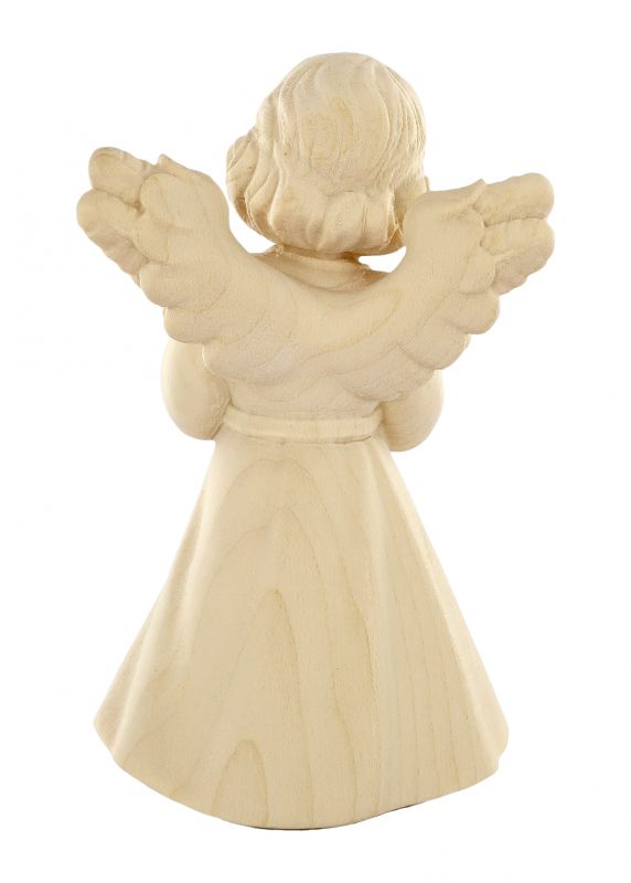 statuina dell'angioletto che prega, linea da 10 cm, in legno naturale, collezione angeli sissi - demetz deur