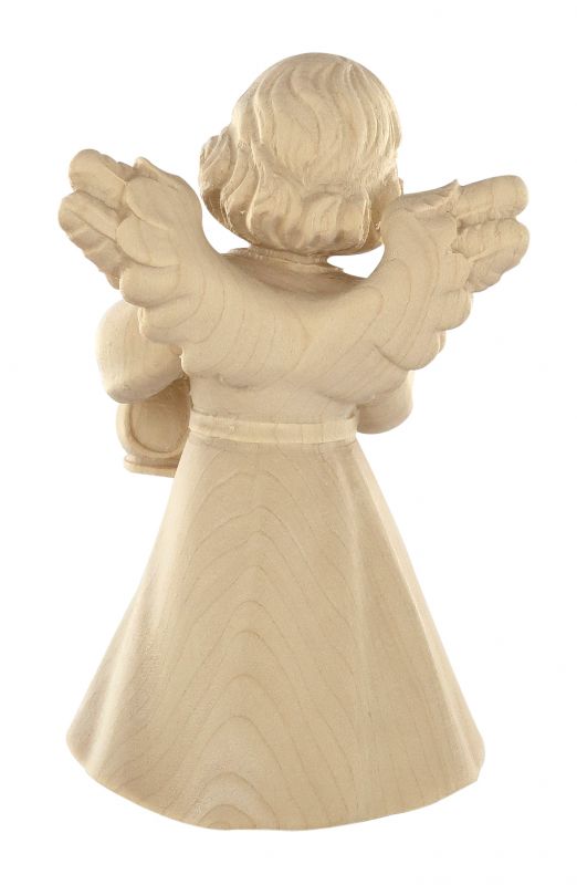 statuina dell'angioletto con lanterna, linea da 14 cm, in legno naturale, collezione angeli sissi - demetz deur