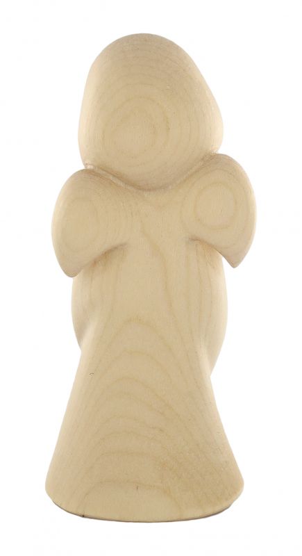 statuina dell'angioletto con coniglietto, linea da 11 cm, in legno naturale, collezione angeli sognatori - demetz deur
