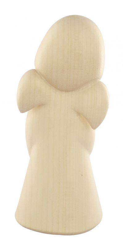 statuina dell'angioletto con cuore, linea da 11 cm, in legno naturale, collezione angeli sognatori - demetz deur
