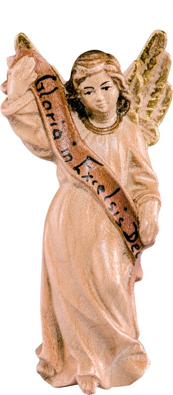 angelo b.k. - demetz - deur - statua in legno dipinta a mano. altezza pari a 18 cm.
