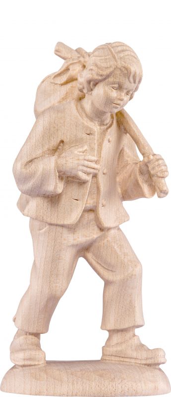 fanciullo b.k. - demetz - deur - statua in legno dipinta a mano. altezza pari a 18 cm.