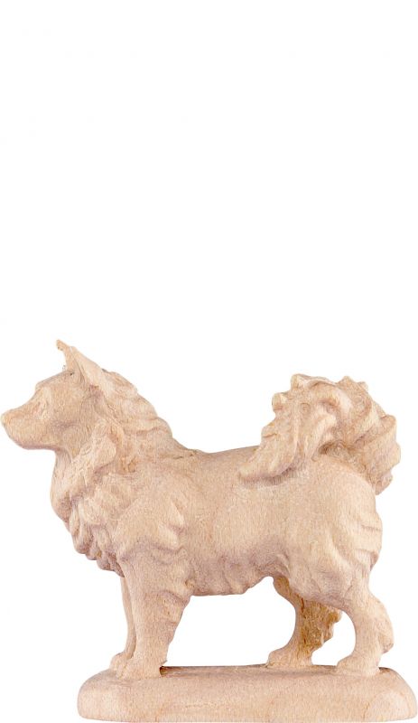 cane volpino  b.k. - demetz - deur - statua in legno dipinta a mano. altezza pari a 7 cm.