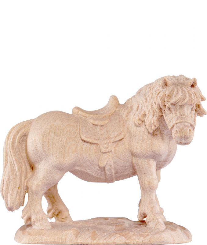 pony b.k. - demetz - deur - statua in legno dipinta a mano. altezza pari a 15 cm.