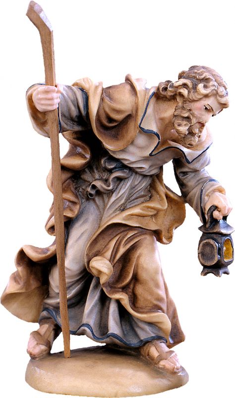 giuseppe d.k. - demetz - deur - statua in legno dipinta a mano. altezza pari a 16 cm.