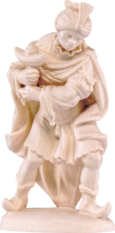 re casparre d.k. - demetz - deur - statua in legno dipinta a mano. altezza pari a 60 cm.