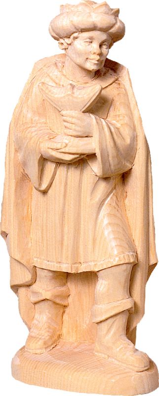 re casparre t.k. - demetz - deur - statua in legno dipinta a mano. altezza pari a 50 cm.