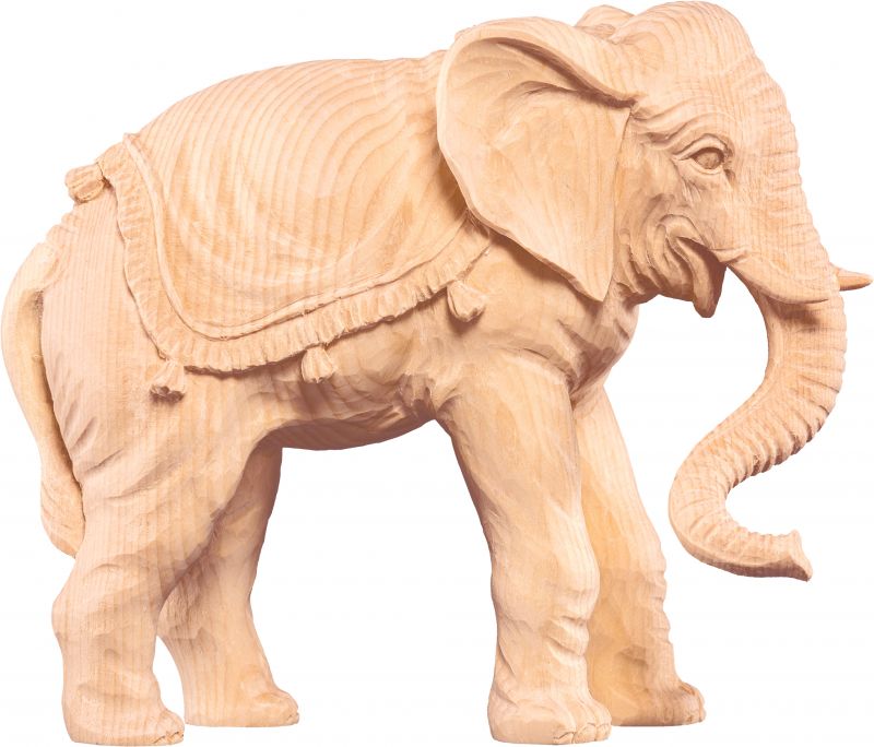 elefante t.k. - demetz - deur - statua in legno dipinta a mano. altezza pari a 36 cm.
