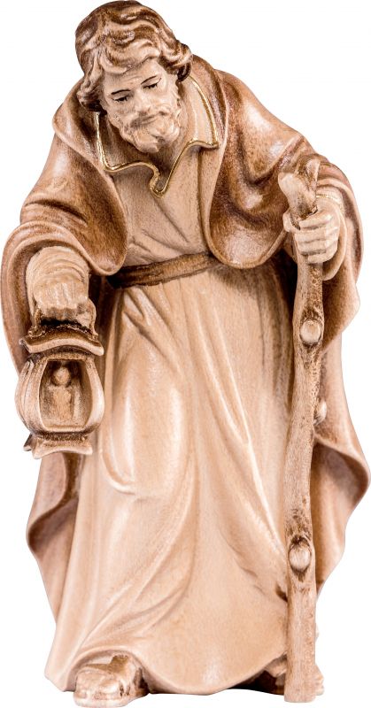 giuseppe h.k. - demetz - deur - statua in legno dipinta a mano. altezza pari a 18 cm.