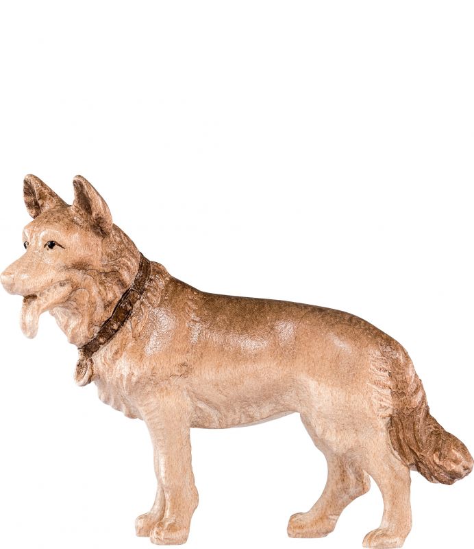 cane pastore h.k. - demetz - deur - statua in legno dipinta a mano. altezza pari a 9 cm.