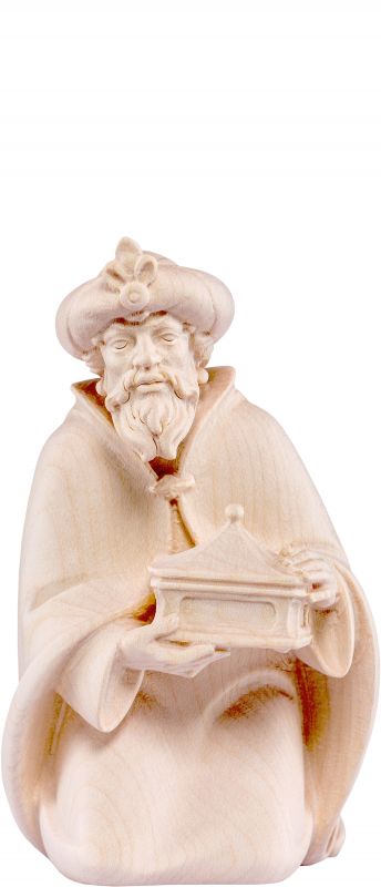 re melchiorre artis - demetz - deur - statua in legno dipinta a mano. altezza pari a 40 cm.