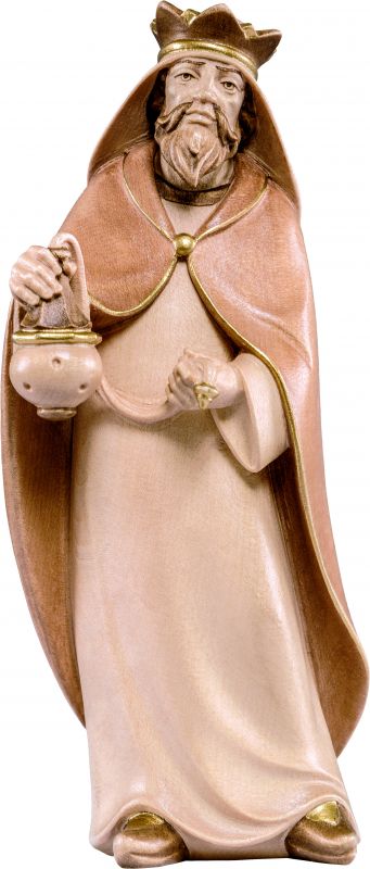 re baldassarre artis - demetz - deur - statua in legno dipinta a mano. altezza pari a 15 cm.