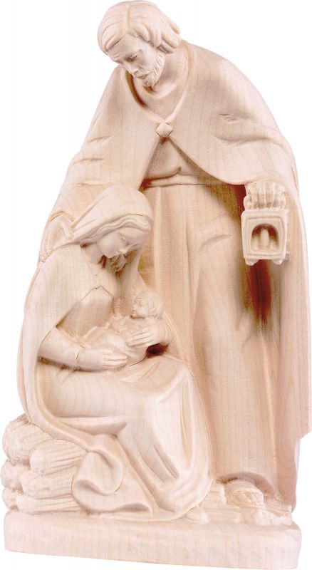 gruppo natività betlemme - demetz - deur - statua in legno dipinta a mano. altezza pari a 27 cm.