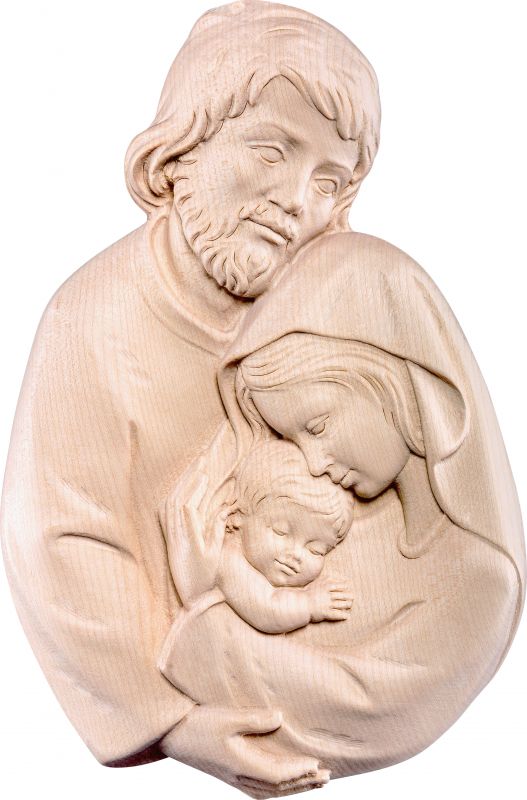 rilievo famiglia - demetz - deur - statua in legno dipinta a mano. altezza pari a 18 cm.