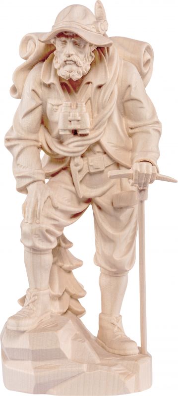 alpinista - demetz - deur - statua in legno dipinta a mano. altezza pari a 100 cm.