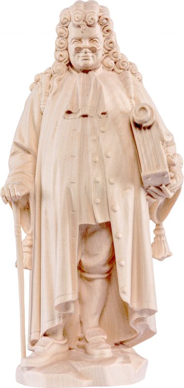 giurista - demetz - deur - statua in legno dipinta a mano. altezza pari a 18 cm.
