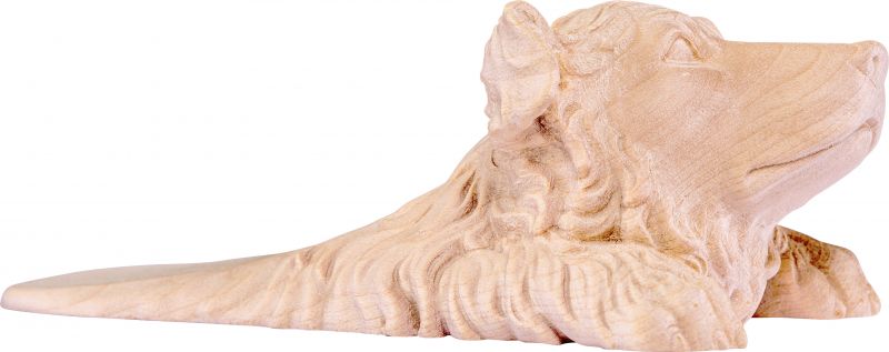 cane fermaporta - demetz - deur - statua in legno dipinta a mano. altezza pari a 11 cm.