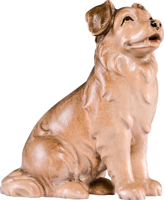 cane pastore australiano - demetz - deur - statua in legno dipinta a mano. altezza pari a 8 cm.