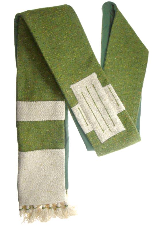 Stola in lana cardata verde Stole | vendita online Semprini Arredi Sacri