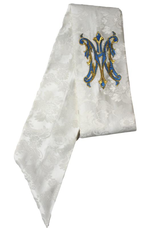 Stola mariana bianco candido damasco Stole | vendita online Semprini Arredi  Sacri