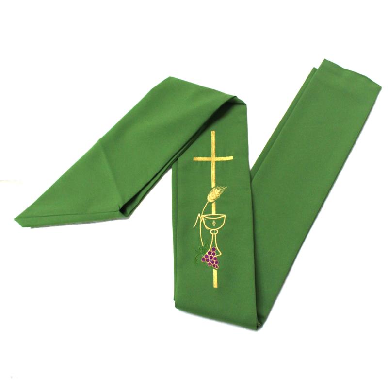 Stola sacerdotale con ricamo verde Stole | vendita online Semprini Arredi  Sacri