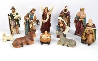 Presepe completo altezza cm 60 pz 11  vendita online Semprini Arredi Sacri